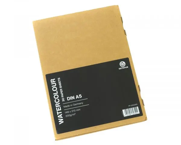 Octopus Aquarell- & Zeichenpapier Kollektion 200 G/M² 30 Blatt 1