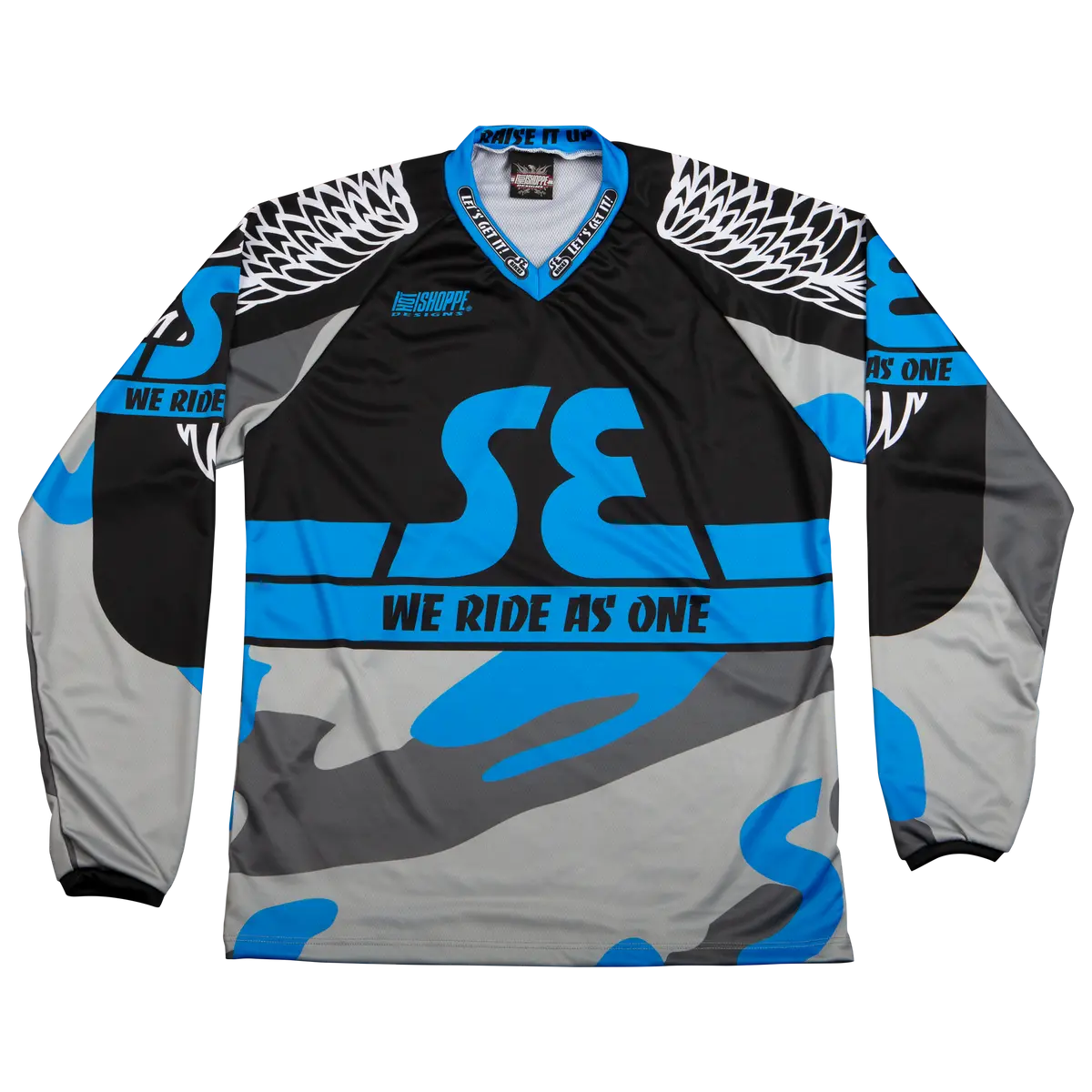 Se Bikes Jersey Bikelife L (Black/Blue/Grey Camo) 1