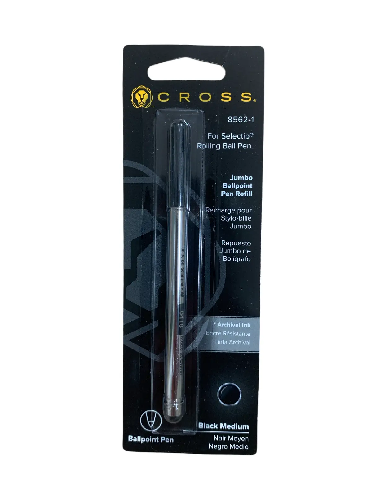 Cross, Kugelschreibermine, Selectip 1X Blister, Schwarz 1