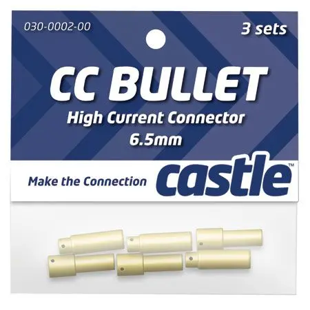 Castle Cc 6.5Mm High Current Cc Bullet Connector Set 1