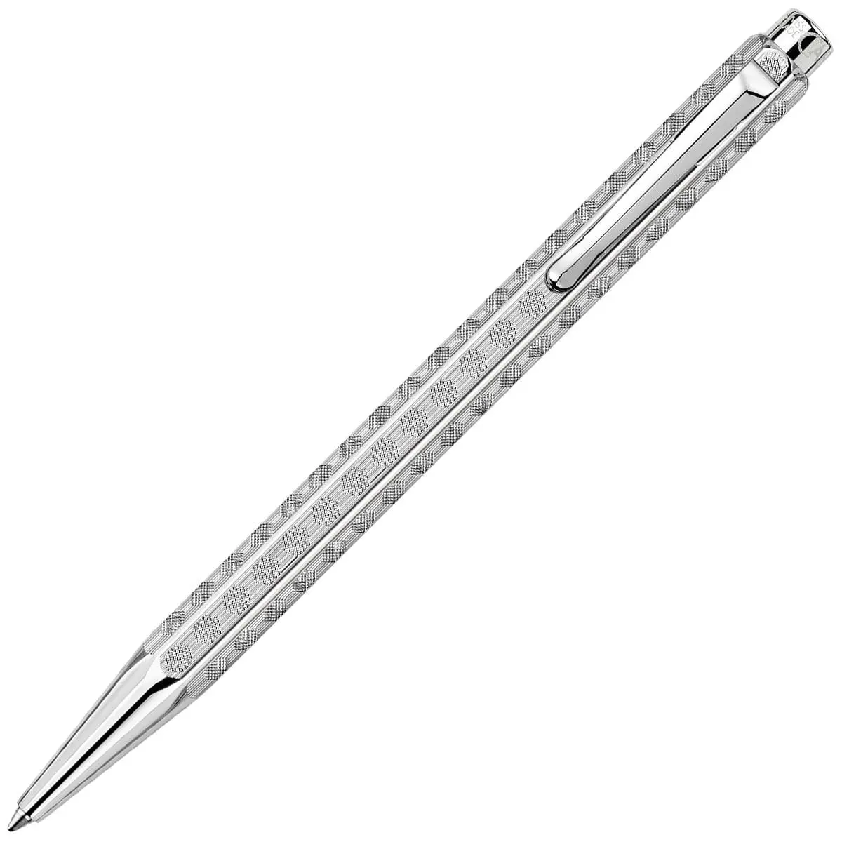 Caran D'ache, Kugelschreiber Ecridor, Heritage Versilbert/Palladiert, Silber 1