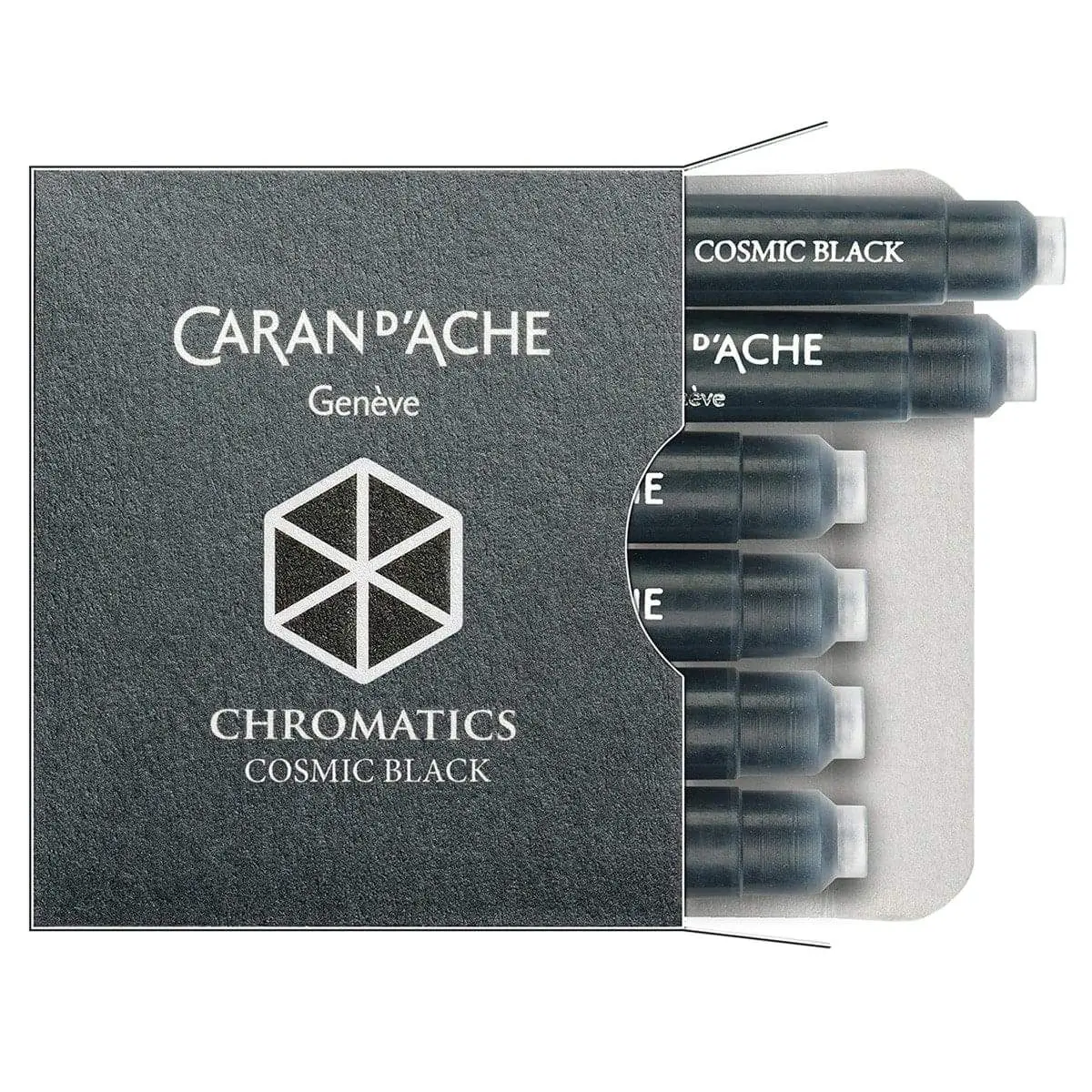 Caran D'ache, Tintenpatrone Chromatics, 6 Stk. Cosmic Black 1