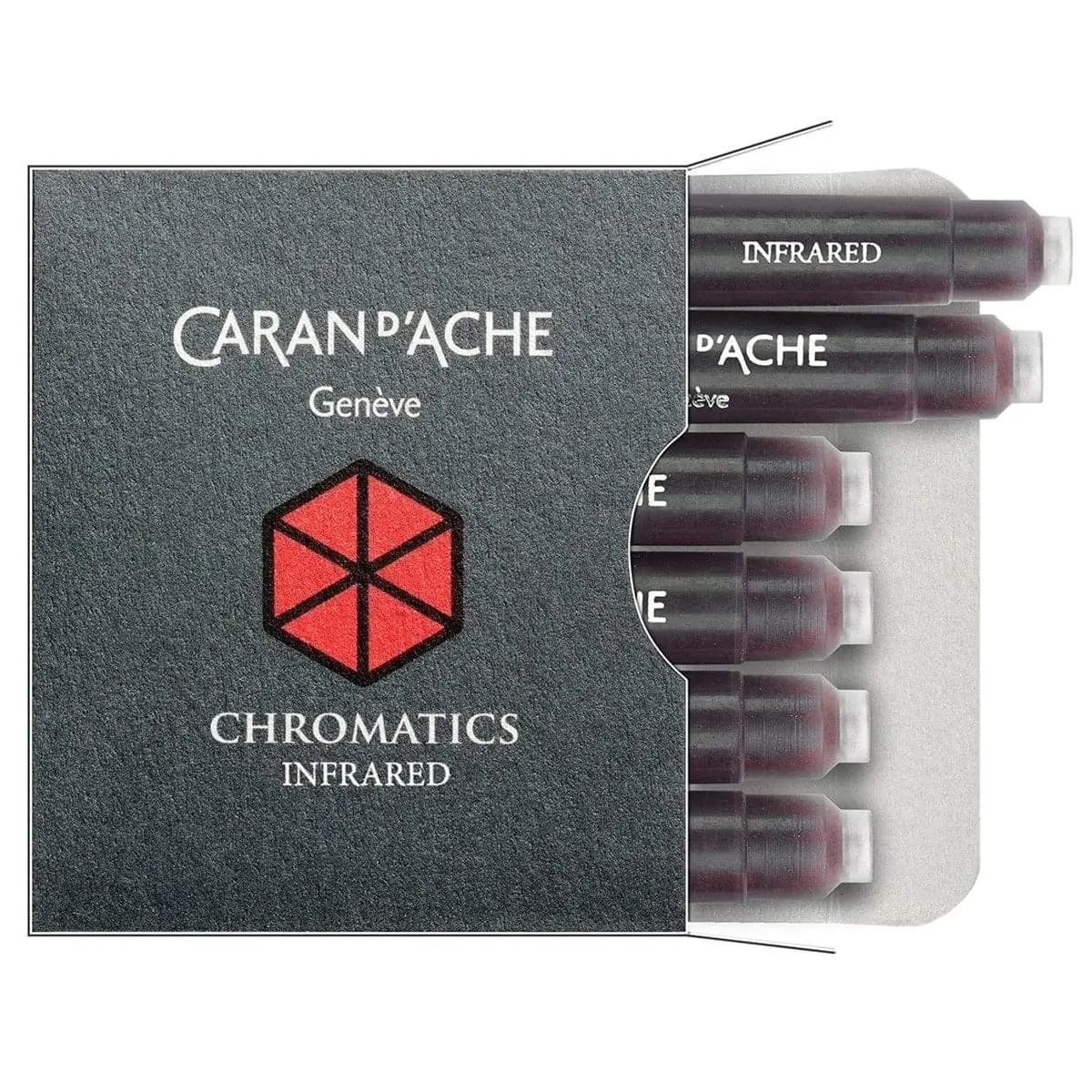 Caran D'ache, Tintenpatrone Chromatics, 6 Stk. Infrared 1