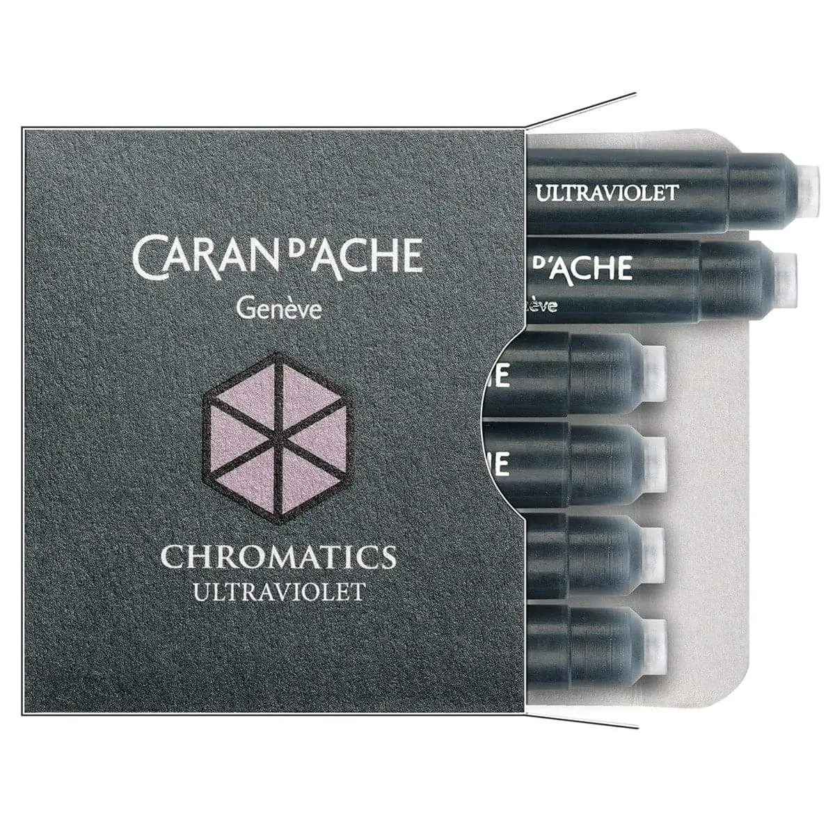 Caran D'ache, Tintenpatrone Chromatics, 6 Stk. Ultraviolet 1
