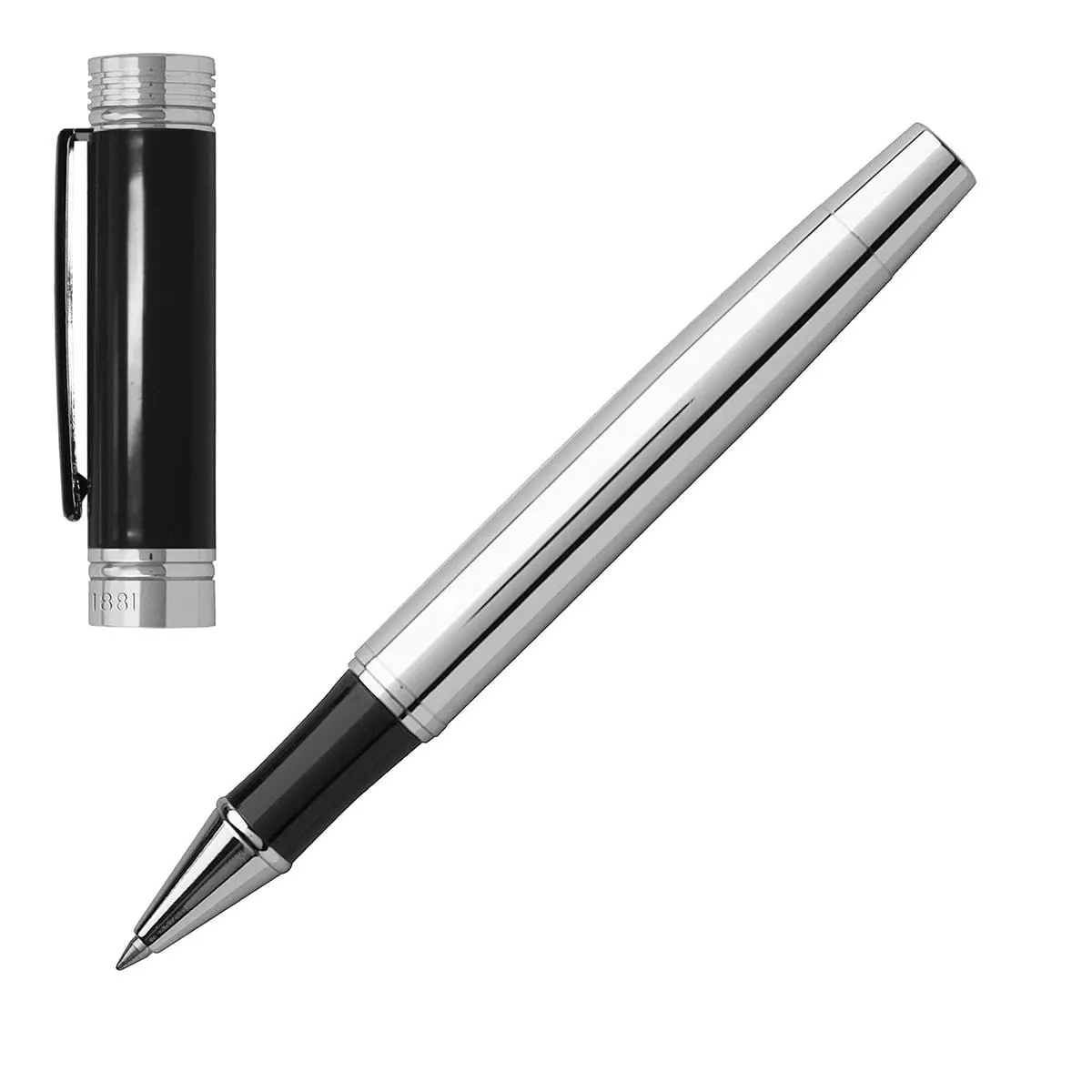 Cerruti 1881, Tintenroller Zoom, Silber-Schwarz 1