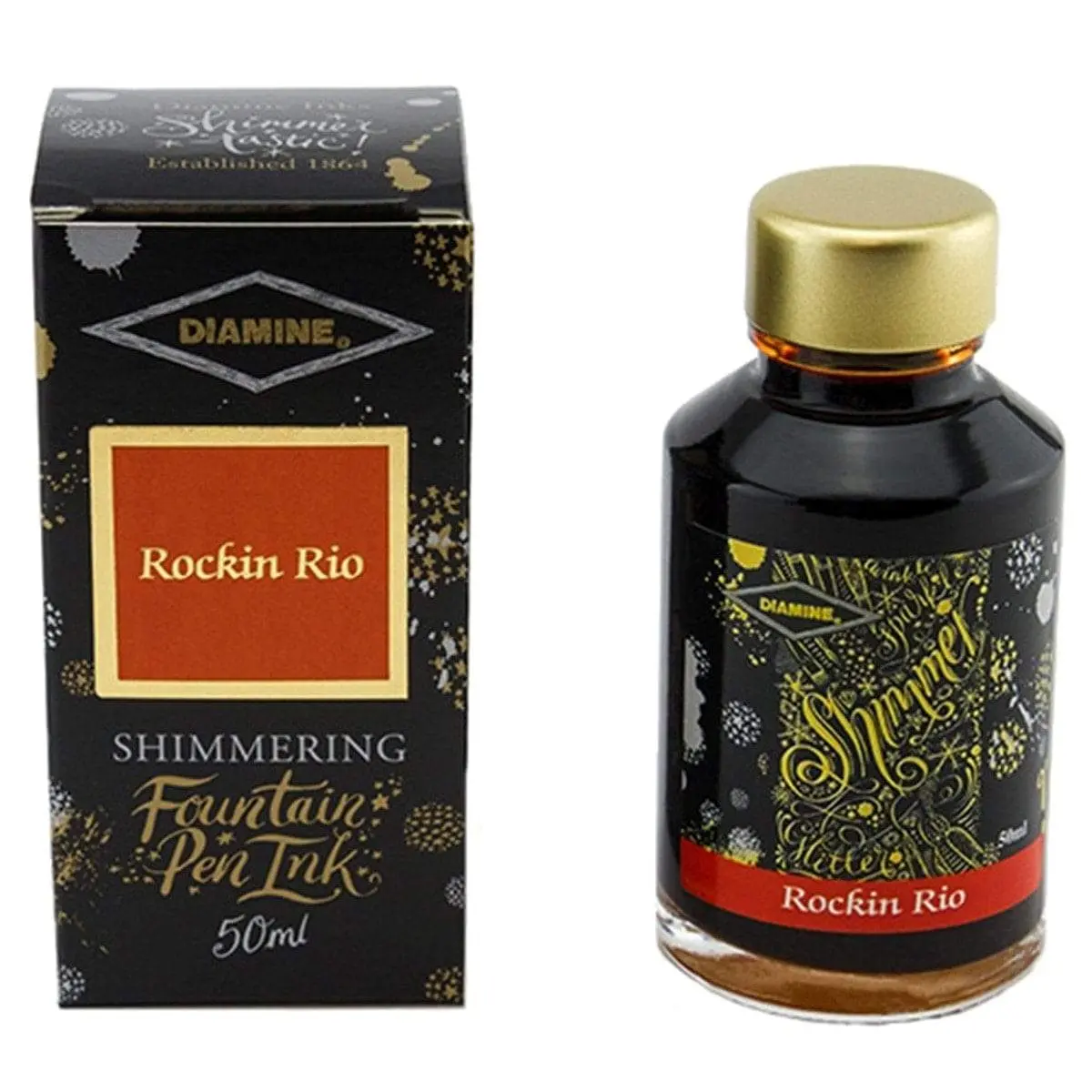 Diamine, Tintenglas Shimmering, 50 Ml, Rockin Rio 1
