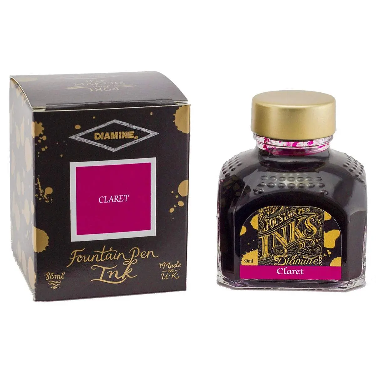 Diamine, Tintenglas Regular, 80 Ml, Claret 1