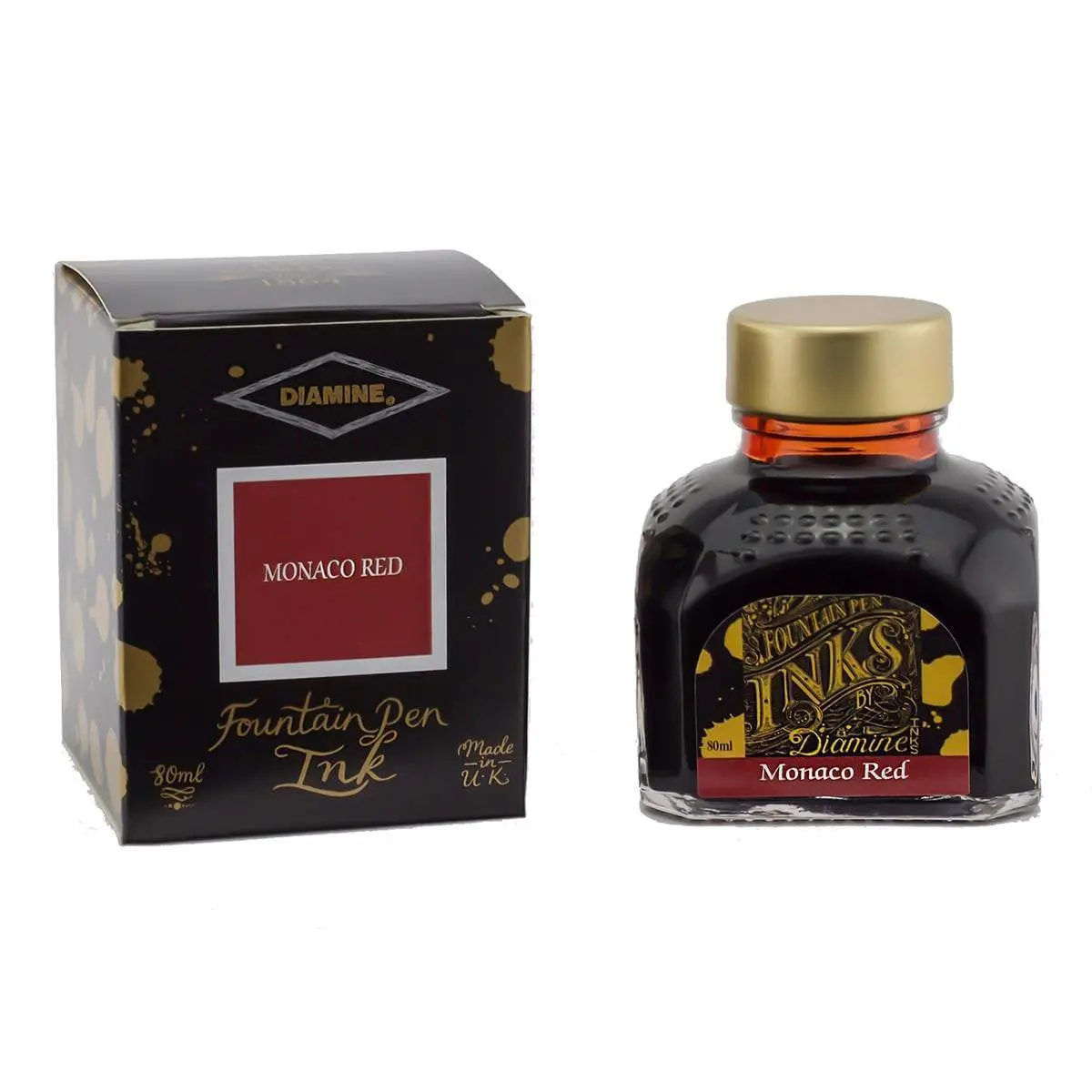 Diamine, Tintenglas Regular, 80 Ml, Monaco Red 1