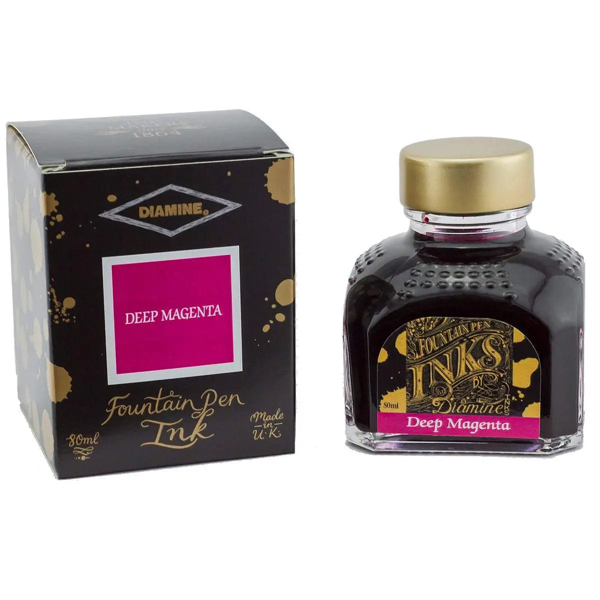 Diamine, Tintenglas Regular, 80 Ml, Deep Magenta 1