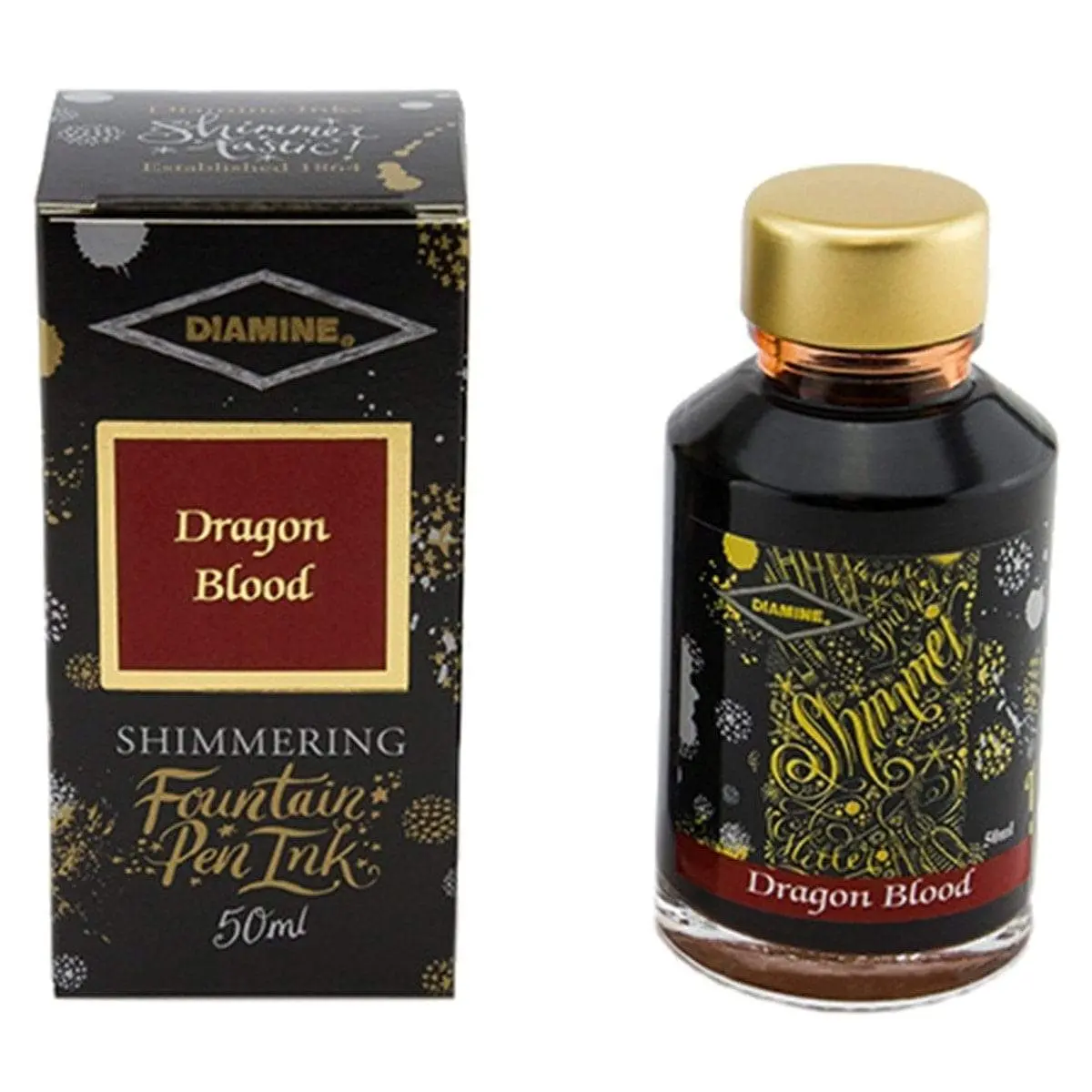 Diamine, Tintenglas Shimmering, 50 Ml, Dragon Blood 1