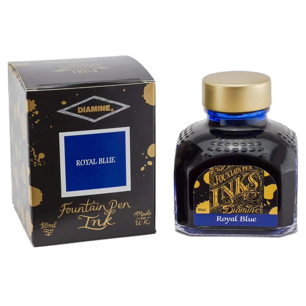 Diamine, Tintenglas Regular, 80 Ml, Royal Blue 1