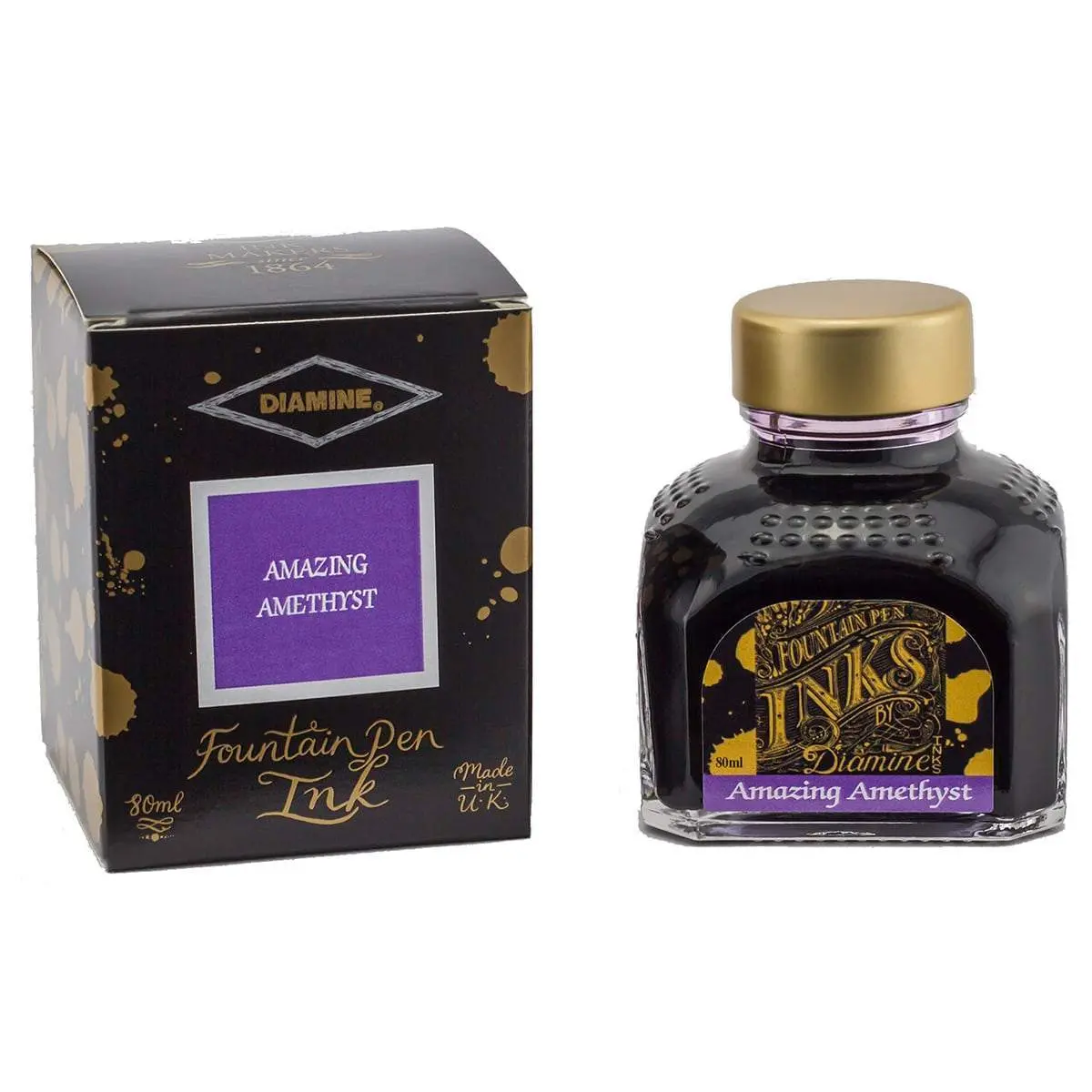 Diamine, Tintenglas Regular, 80 Ml, Amazing Amethyst 1