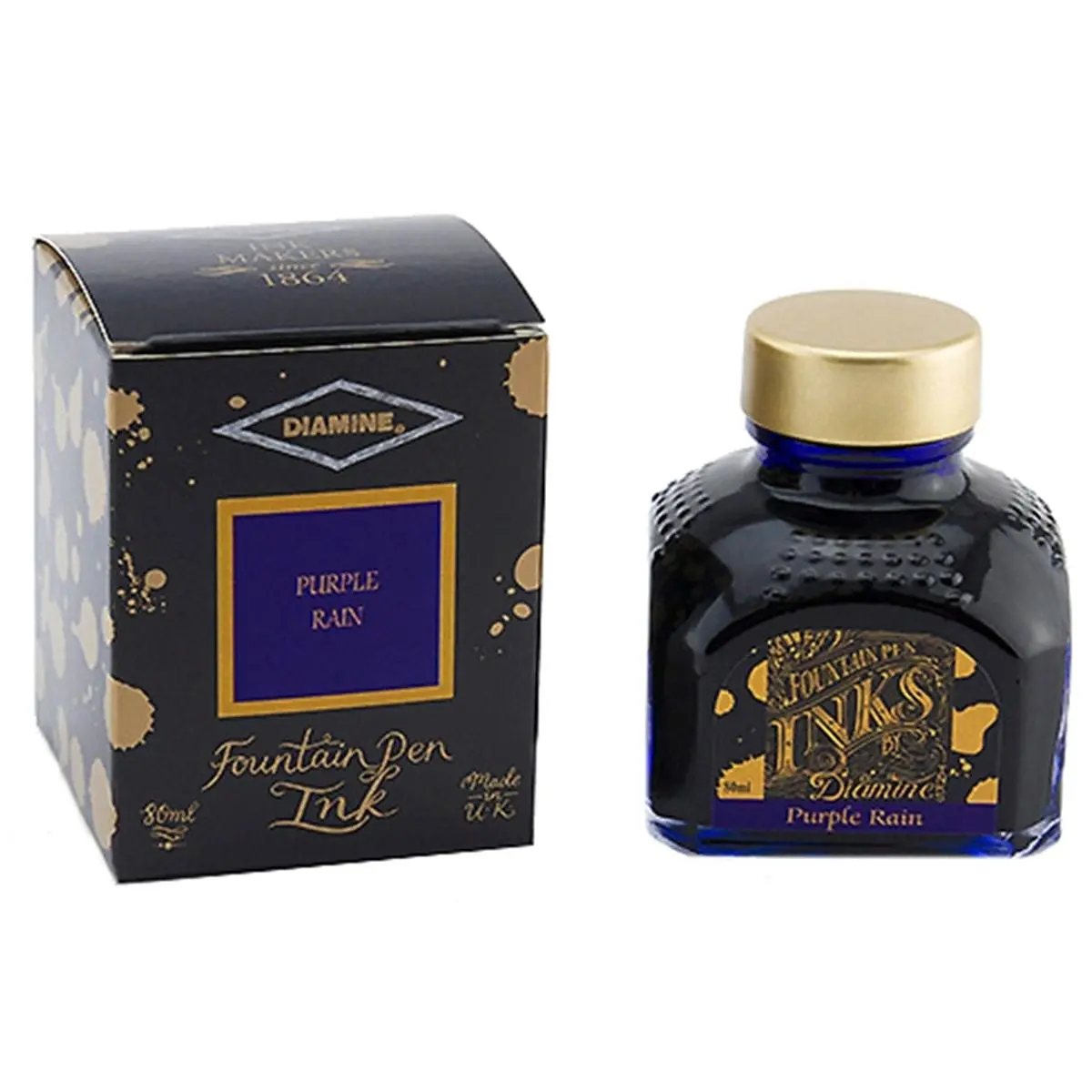Diamine, Tintenglas Regular, 80 Ml, Purple Rain 1