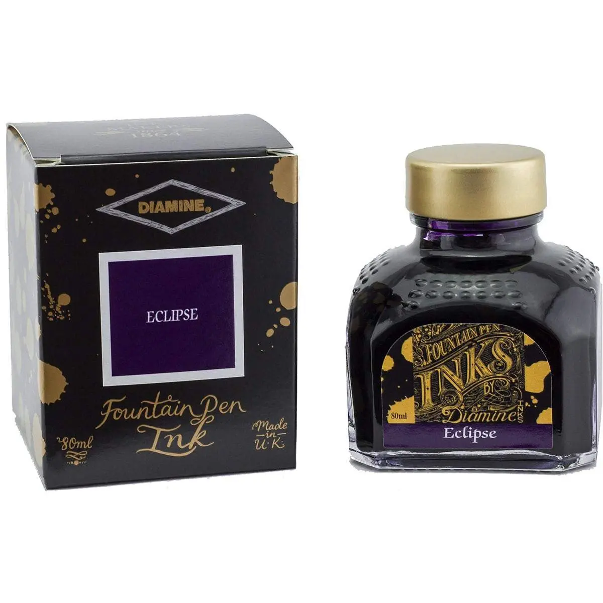 Diamine, Tintenglas Regular, 80 Ml, Eclipse 1
