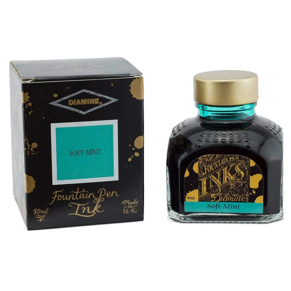 Diamine, Tintenglas Regular, 80 Ml, Soft Mint 1