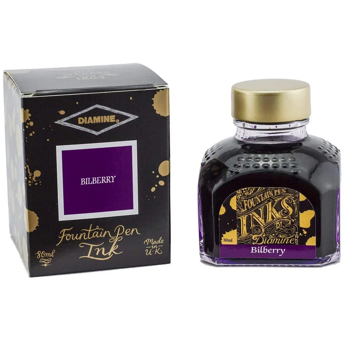 Diamine, Tintenglas Regular, 80 Ml, Bilberry 1