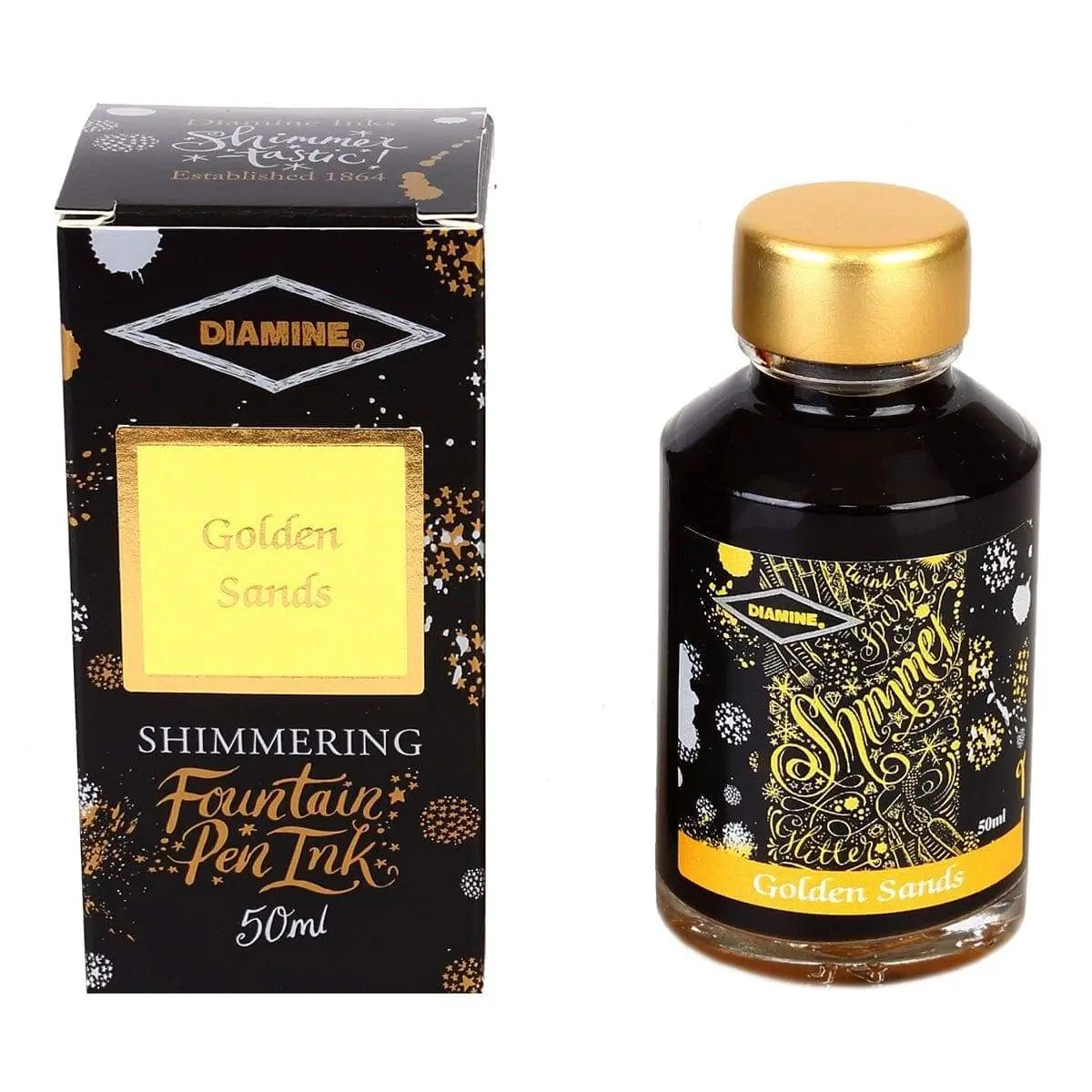 Diamine, Tintenglas Shimmering, 50 Ml, Golden Sands 1