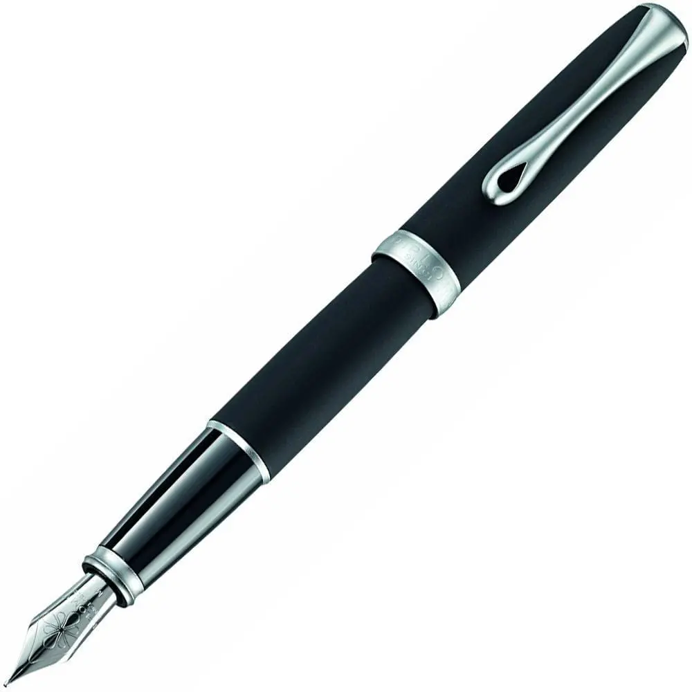Diplomat, Füller Excellence A2, Matt Chrom, Lapis Schwarz 1