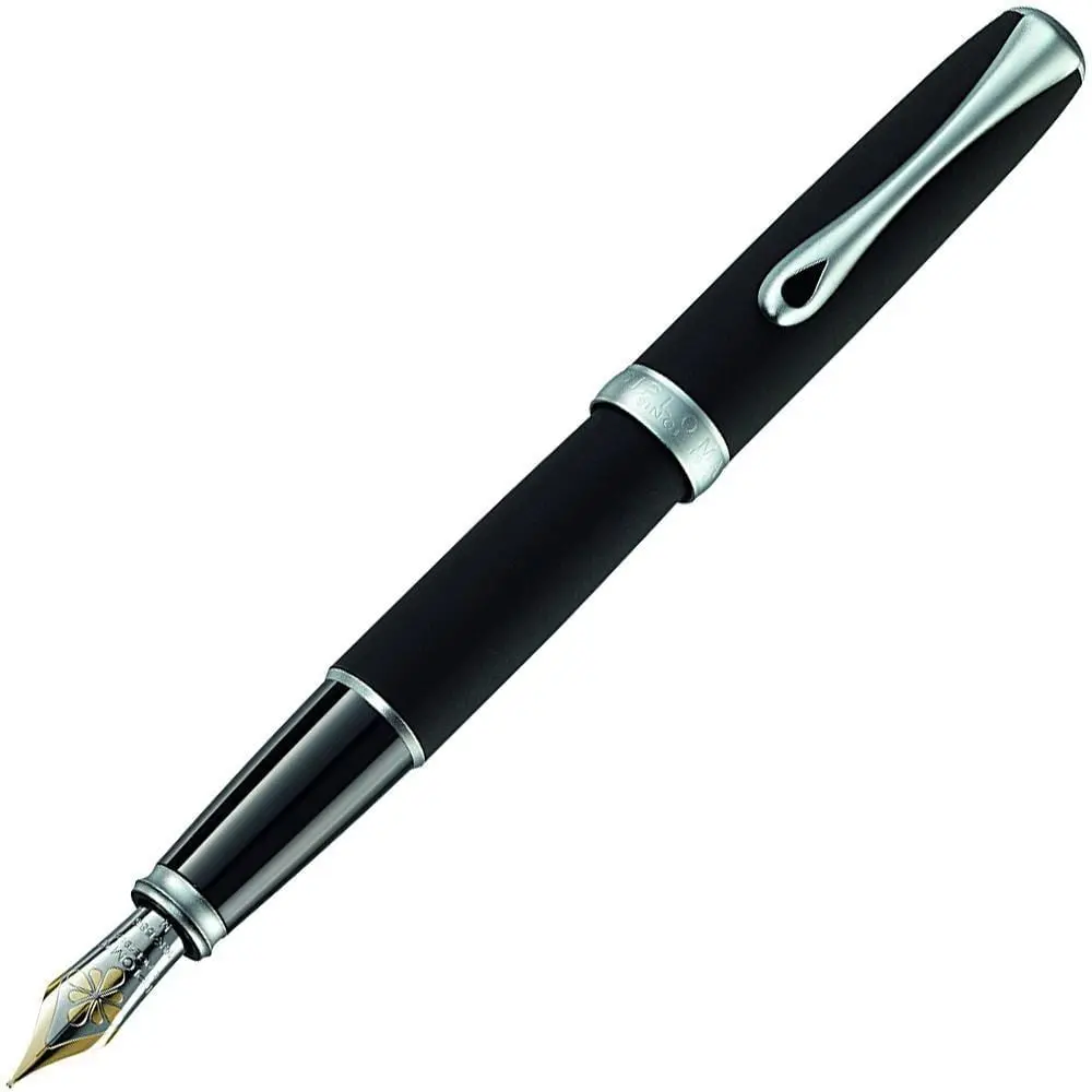 Diplomat, Füller Excellence A2, Matt Chrom, 14K Feder, Lapis Schwarz 1
