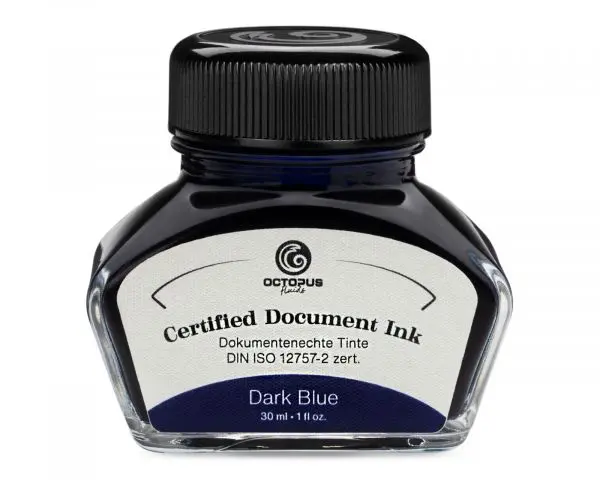 Octopus Fluids Dokumentenechte Tinte Document Ink Dark Blue, Dunkelblau, 30 Ml 1