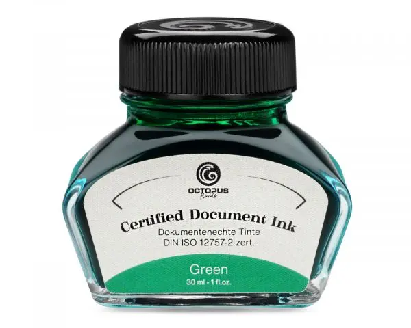 Octopus Fluids Dokumentenechte Füllhaltertinte Document Ink Grün 30 Ml 1