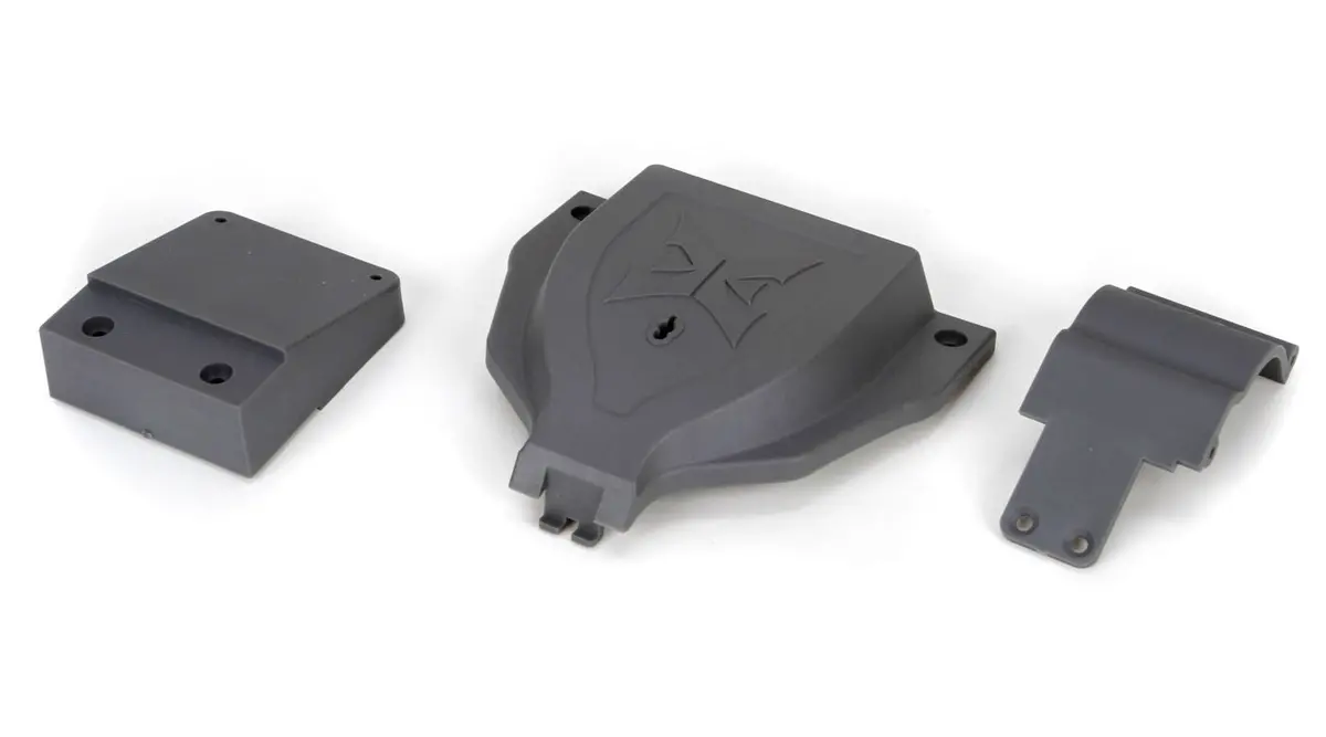 Ecx Electronics Cover & Rear Mount: 1:10 2Wd Ruckus/Torment 1