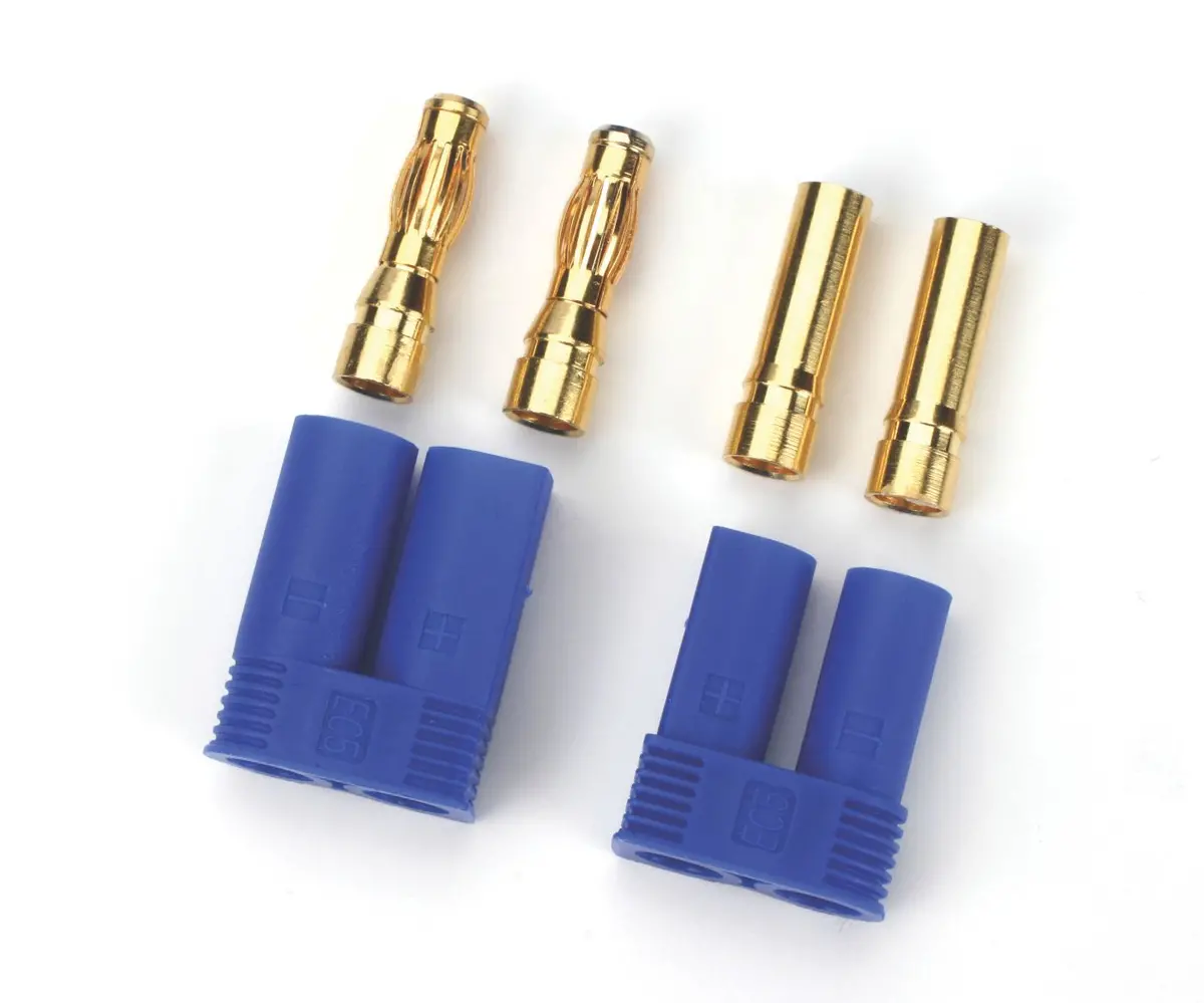 E-Flite Ec5 Device & Battery Connector: Male And Female (Pair) 1