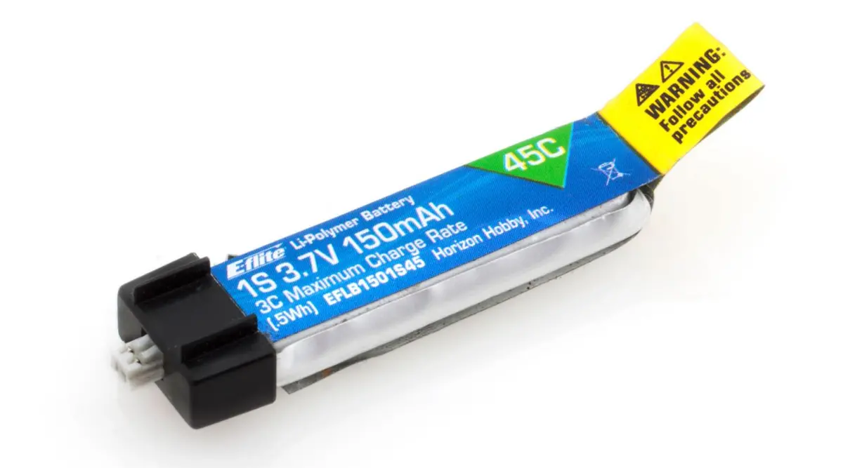 E-Flite 1S 3.7V 150Mah 45C Lipo Battery 1