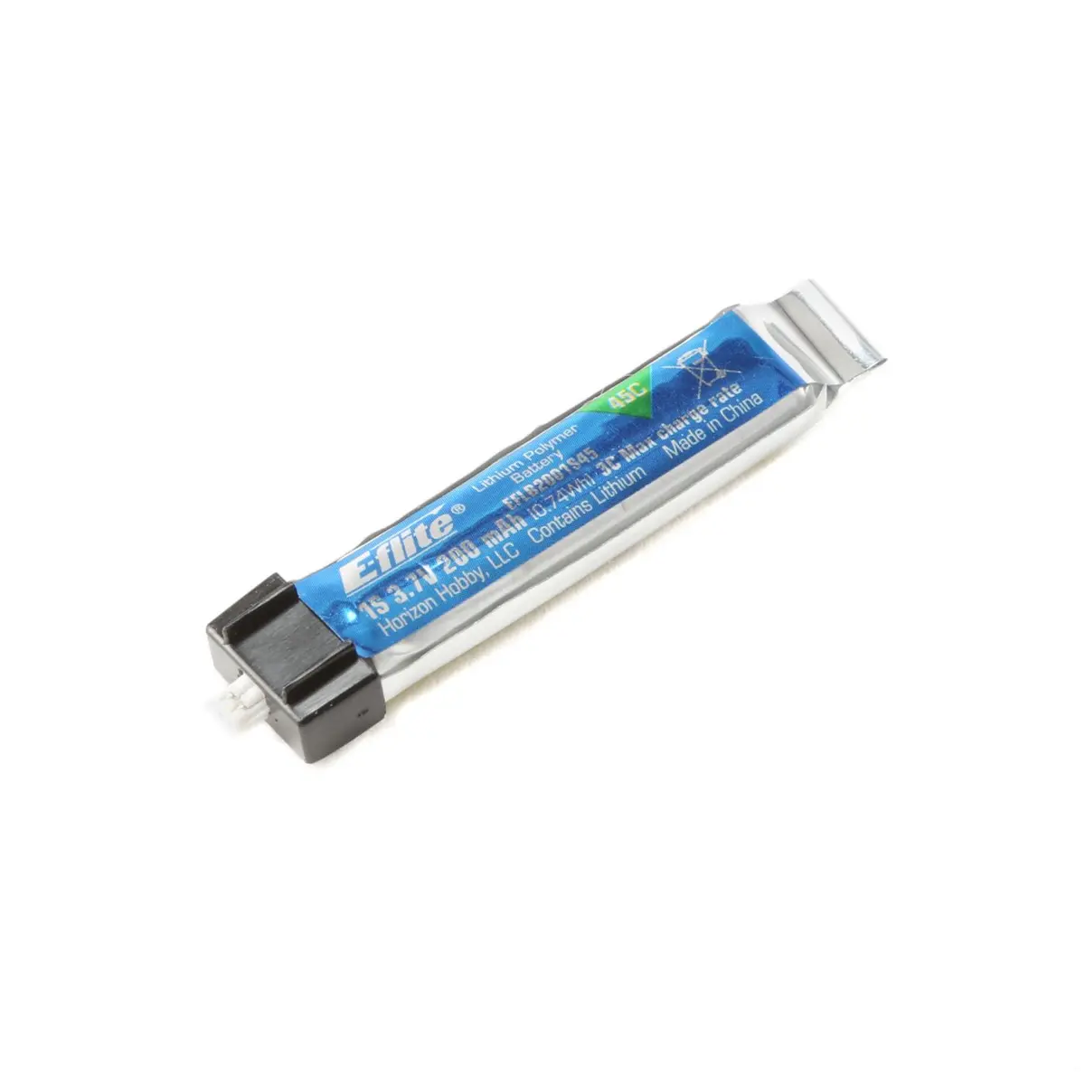 E-Flite 1S 3.7V 200Mah 45C Lipo Battery 1