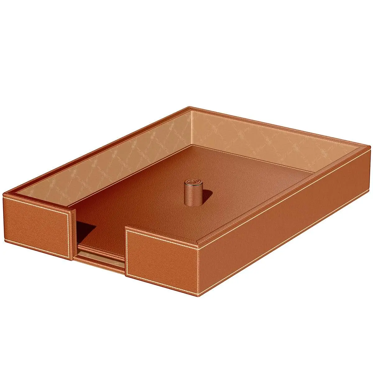 El Casco, Ablageschale Kalbsleder, Pflanzlich Gegerbt, Cognac 1