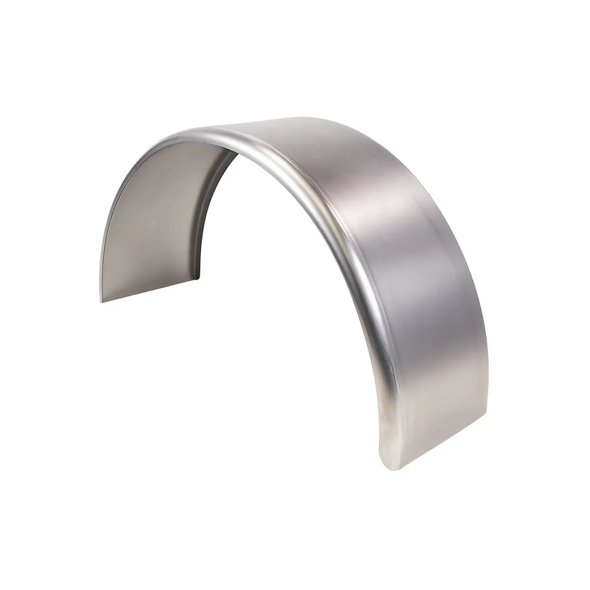 Single Axle Trailer Fender Smooth Aluminum Round Fender - 10" (W) X 34" (L) X 18" (H) 1
