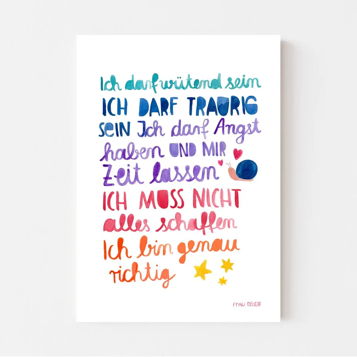 Print A3 *Affirmation (Ich Darf...) 1