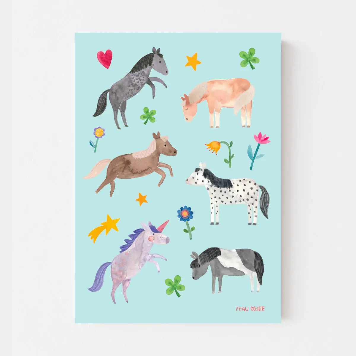 Poster A3 *Pferde* 1