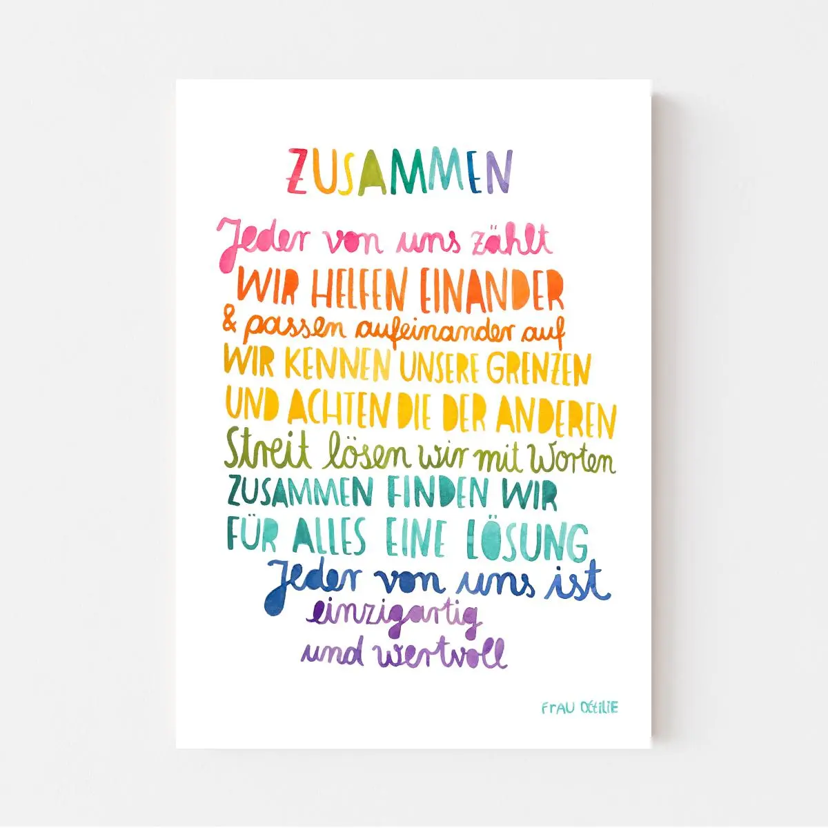 Print A3 *Zusammen* 1
