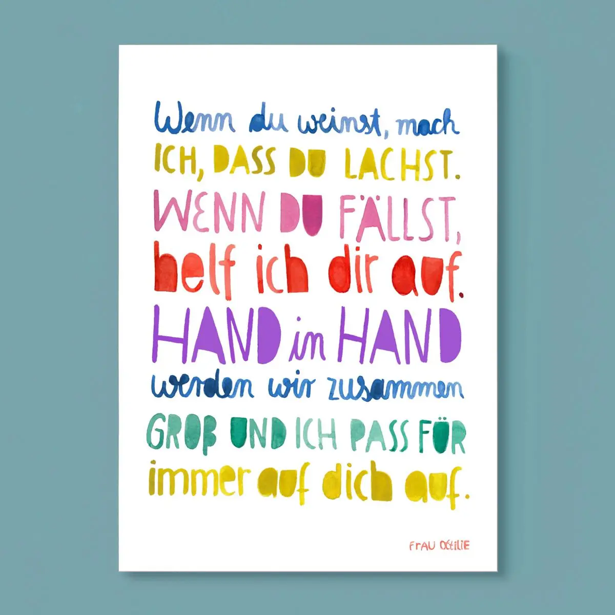 Print A4 *Geschwisterliebe* (Kleiner Bruder / Kleine Schwester) 1
