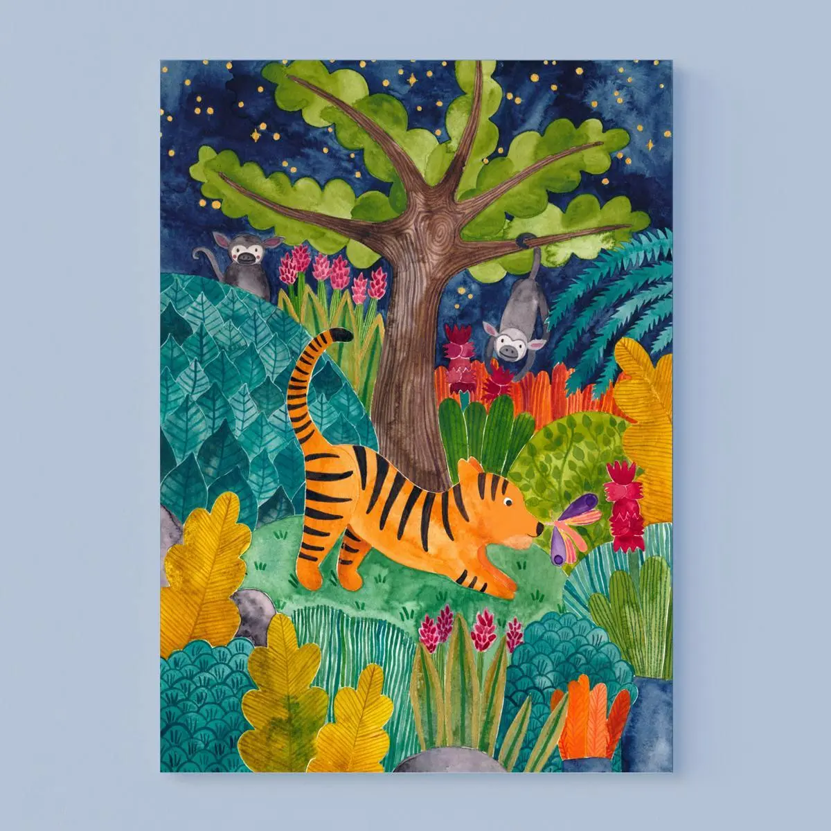 Print A4 *Tiger Im Dschungel* 1