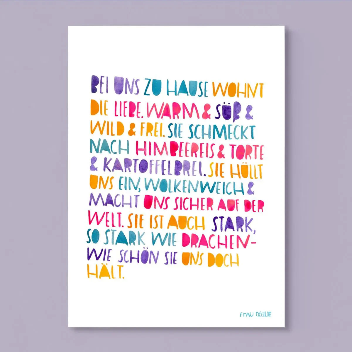 Print A4 *Zuhause* 1