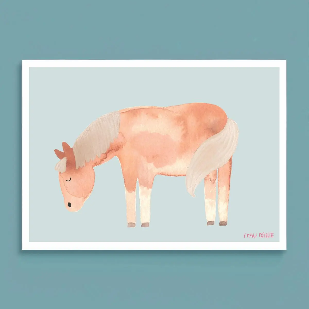 Print A4 *Pferd Haflinger* 1