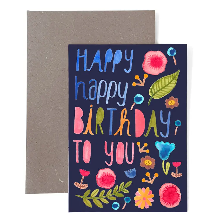 Klappkarte *Happy Birthday To You" 1