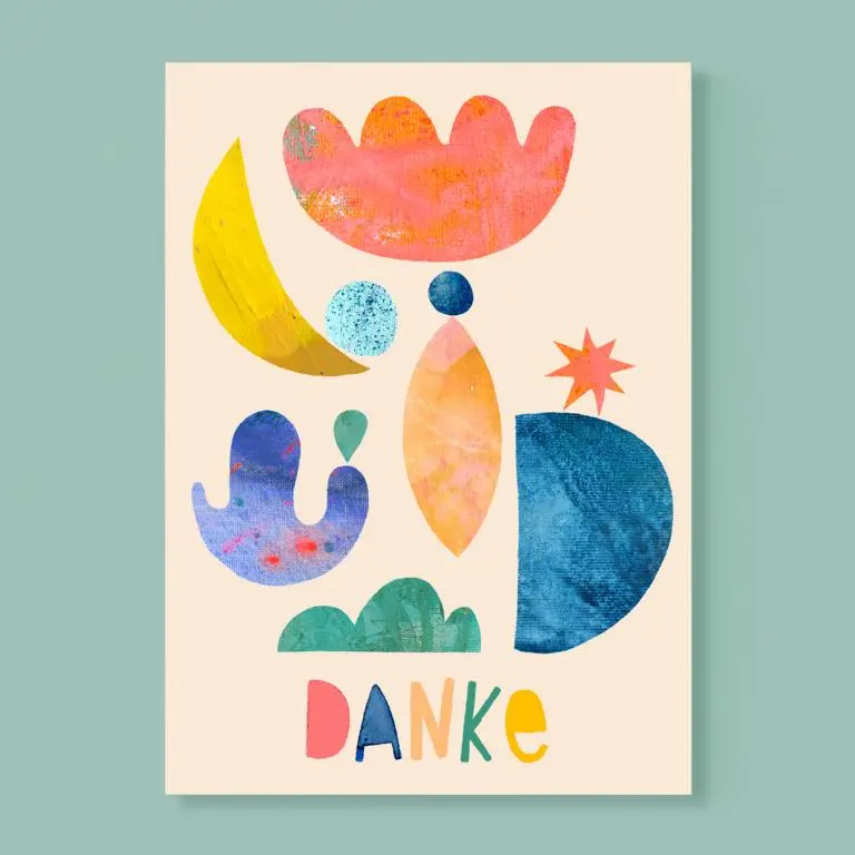 Postkarte *Danke* 1