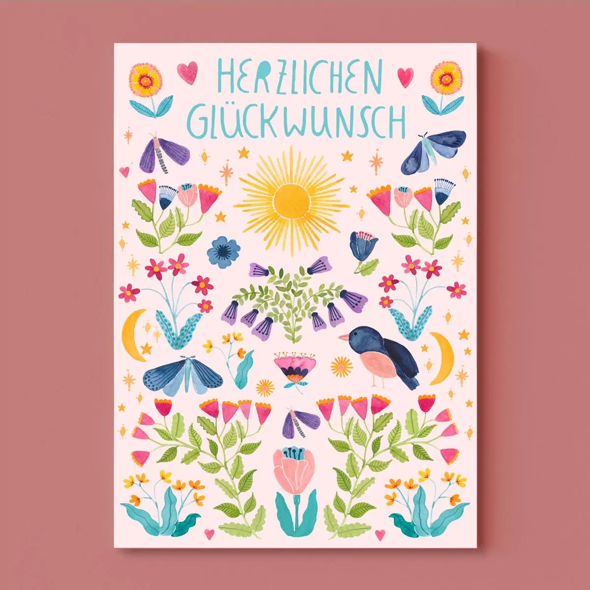 Geburtstagskarte *Herzlichen Glückwunsch* 1