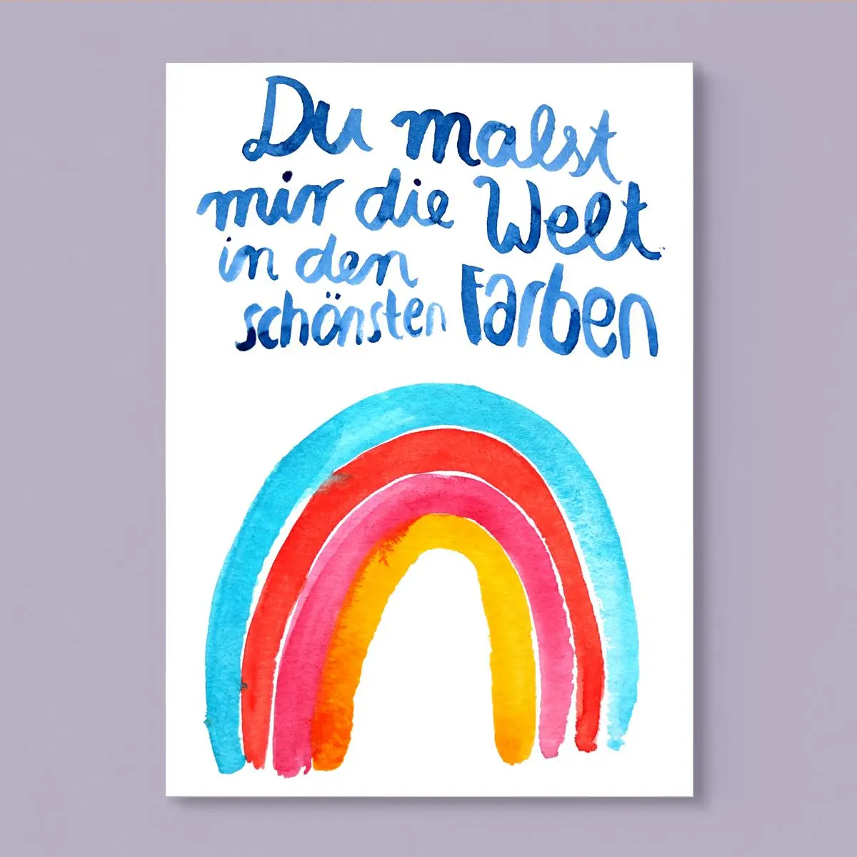 Postkarte *Du Malst Mir Die Welt* 1