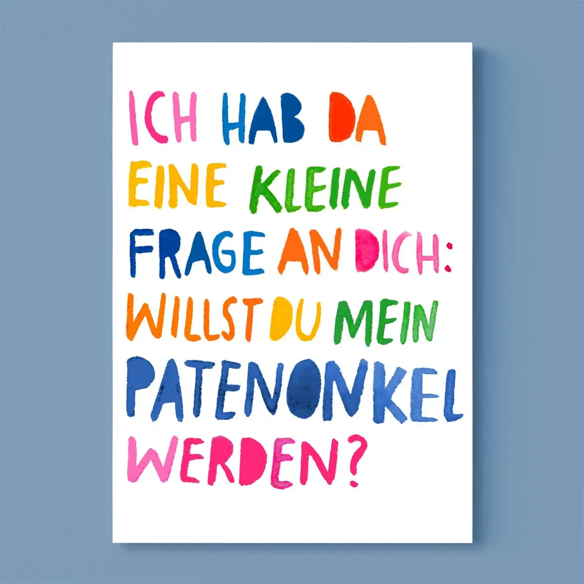 Postkarte *Patenonkel* 1