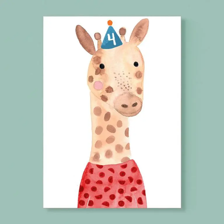 Geburtstagskarte *4. Geburtstag* 1