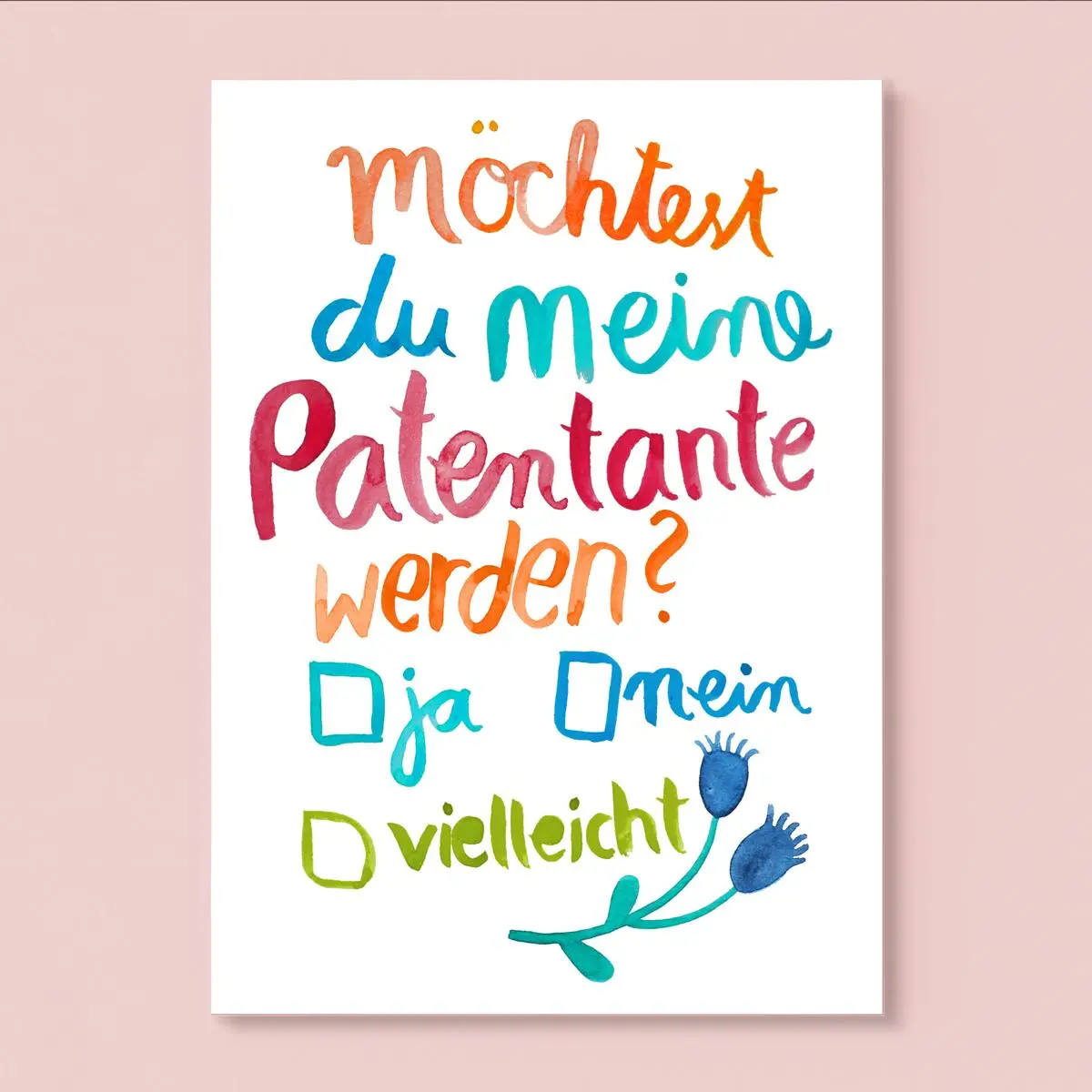 Postkarte *Patentante* 1