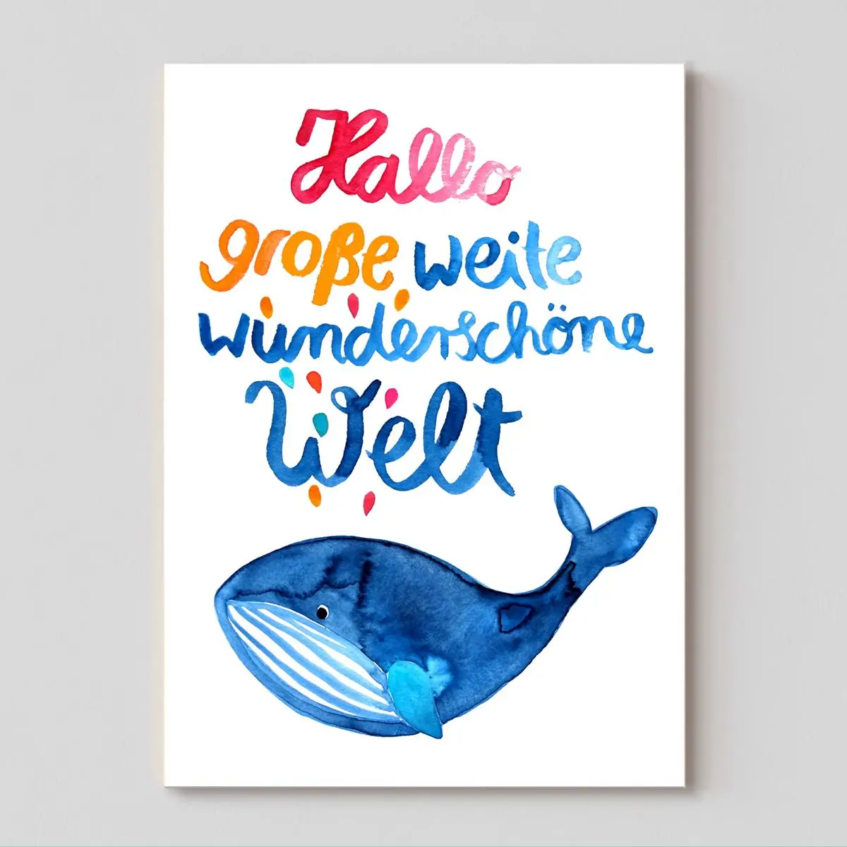 Karte Zur Geburt *Hallo Welt* 1