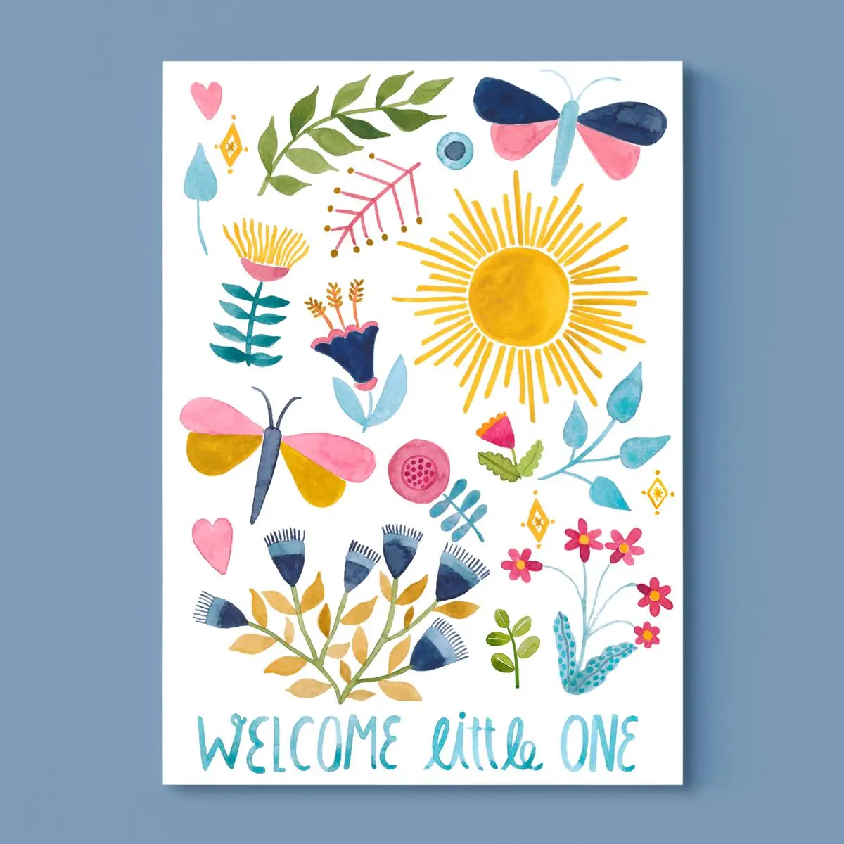 Karte Zur Geburt *Welcome Little One* 1