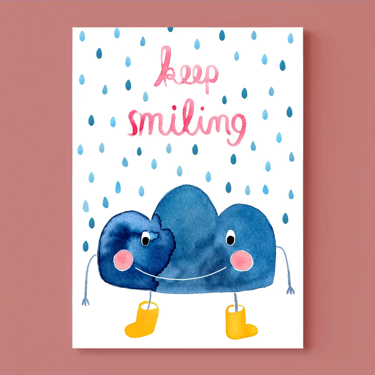 Postkarte *Keep Smiling* 1
