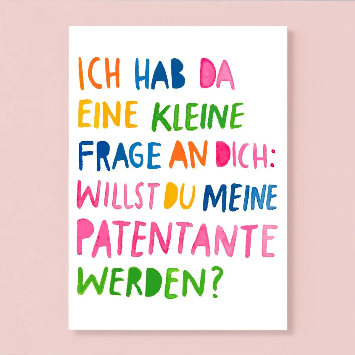 Postkarte *Patentante* 1