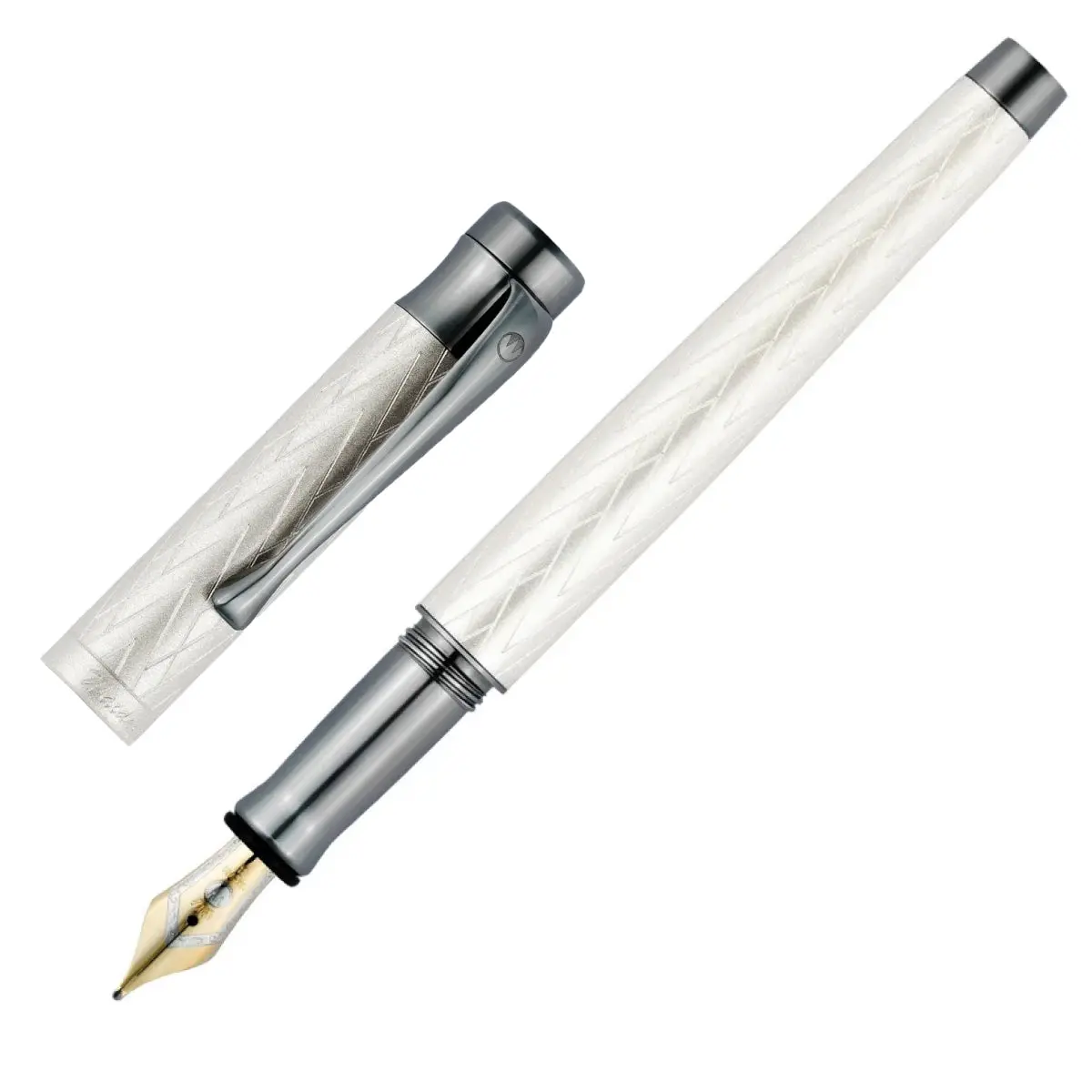 Waldmann Füller Aura Night, Silber, 18Kt, Mattiertes-Silber 1